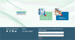 Desktop Screenshot of gediib.org.br