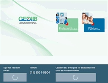 Tablet Screenshot of gediib.org.br